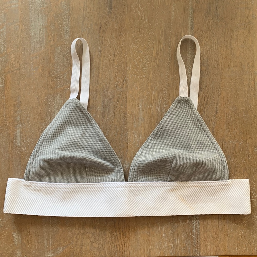 T by Alexander Wang Pique Triangle Bralette
